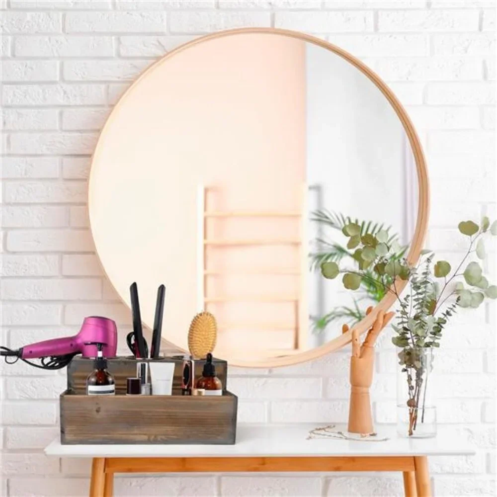 Wooden Hair Dryer Holder – Hair Tools and Styling Supplies Organizer and Storage